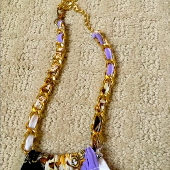 Cache Purple Chain Medallion Halter EUC - Picture 2 of 6